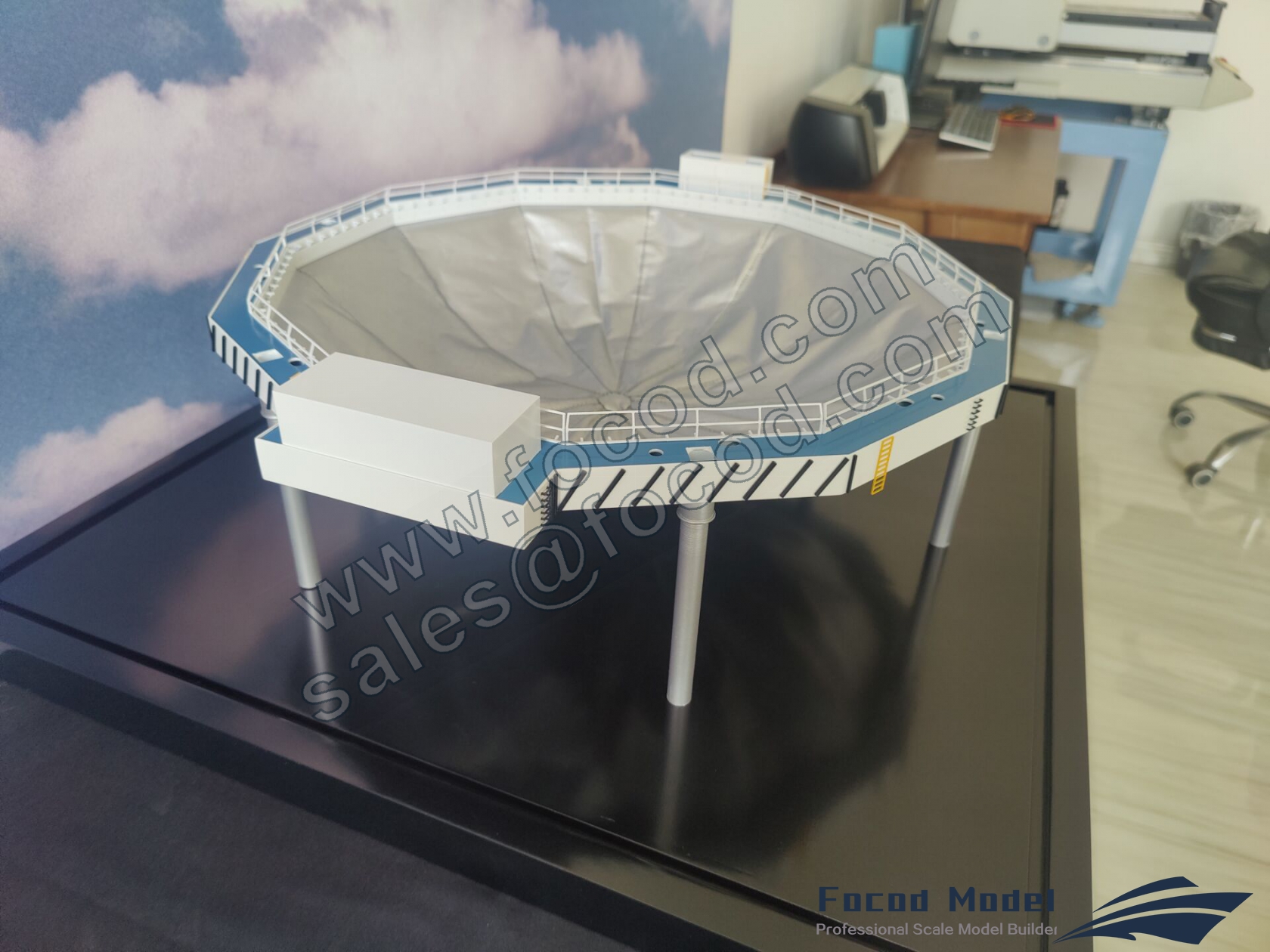 custom made model of Fishmerd - Semi-closed cage for fish aquaculture